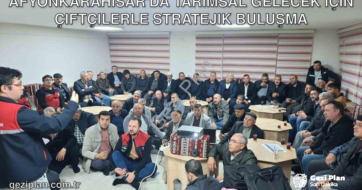 "Afyonkarahisar'da Tarımsal Gelecek İçin Çiftçilerle Stratejik Buluşma" başlıklı haber için fotoreal