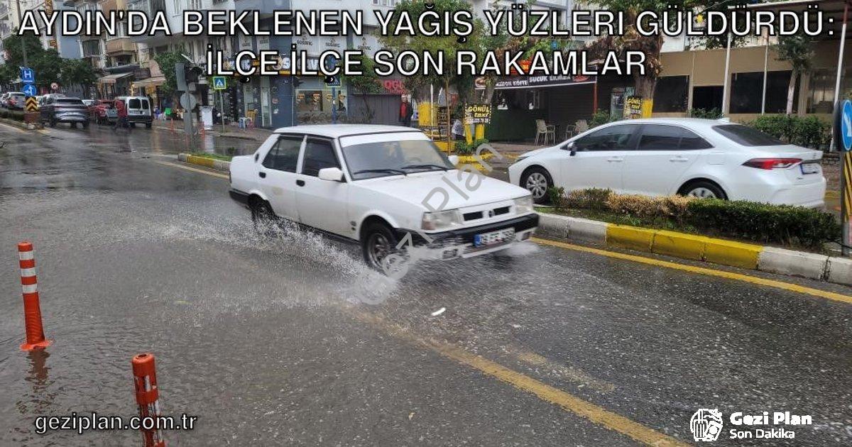"Aydın'da Beklenen Yağış Yüzleri Güldürdü: İlçe İlçe Son Rakamlar" başlıklı haber için fotorealistik