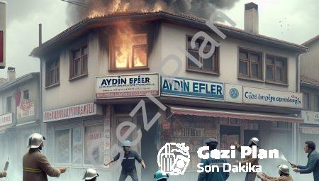 Aydın Efeler’de İş Yeri Yangını: Komşuların Dikkati Faciayı Önledi