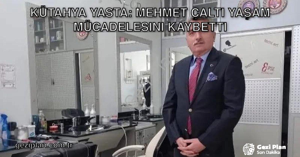 "Kütahya Yasta: Mehmet Çaltı Yaşam Mücadelesini Kaybetti" başlıklı haber için fotorealistik, profesy