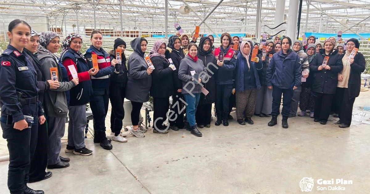 "Kütahya Simav’da Jandarma Ekiplerinden Sera Çalışanı Kadınlara KADES Eğitimi" başlıklı haber için f