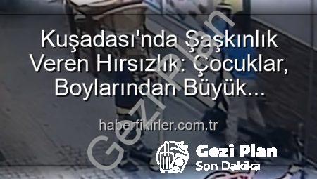 Kuşadası’nda Şaşkınlık Yaratan Scooter Hırsızlığı: Minikler Objektife Takıldı!