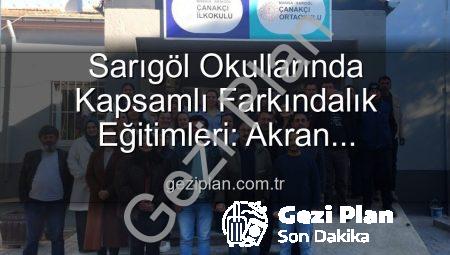 Sarıgöl Okullarında Kapsamlı Farkındalık Eğitimleri: Akran Zorbalığından Verimli Ders Çalışmaya
