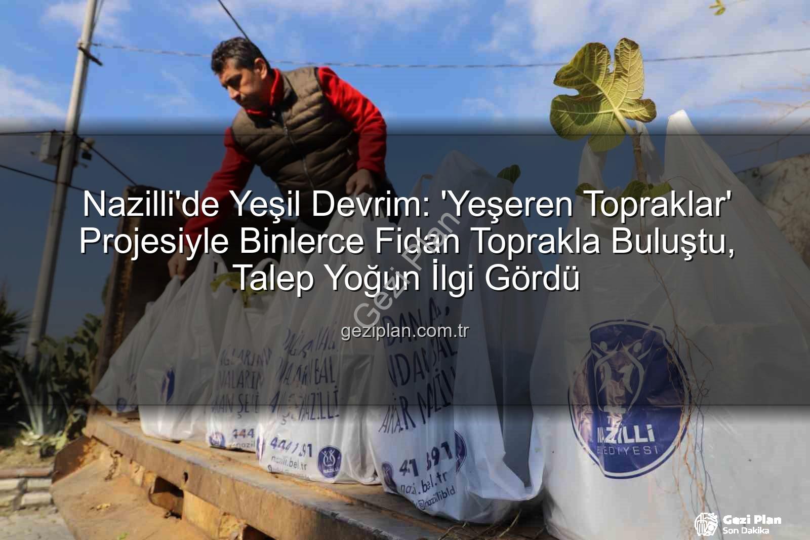 Nazilli fidan dağıtımı - Nazilli'de Yeşil Devrim: 'Yeşeren Topraklar' Projesiyle Binlerce Fidan Toprakla Buluştu, Talep Yoğun İlgi Gördü