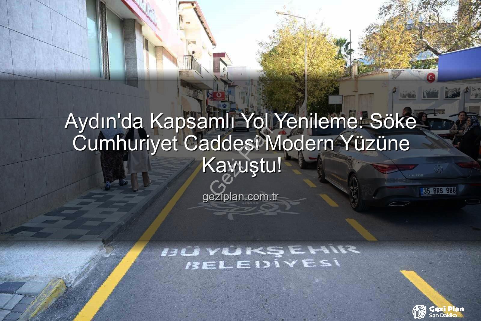Aydın yol yenileme - Aydın'da Kapsamlı Yol Yenileme: Söke Cumhuriyet Caddesi Modern Yüzüne Kavuştu!