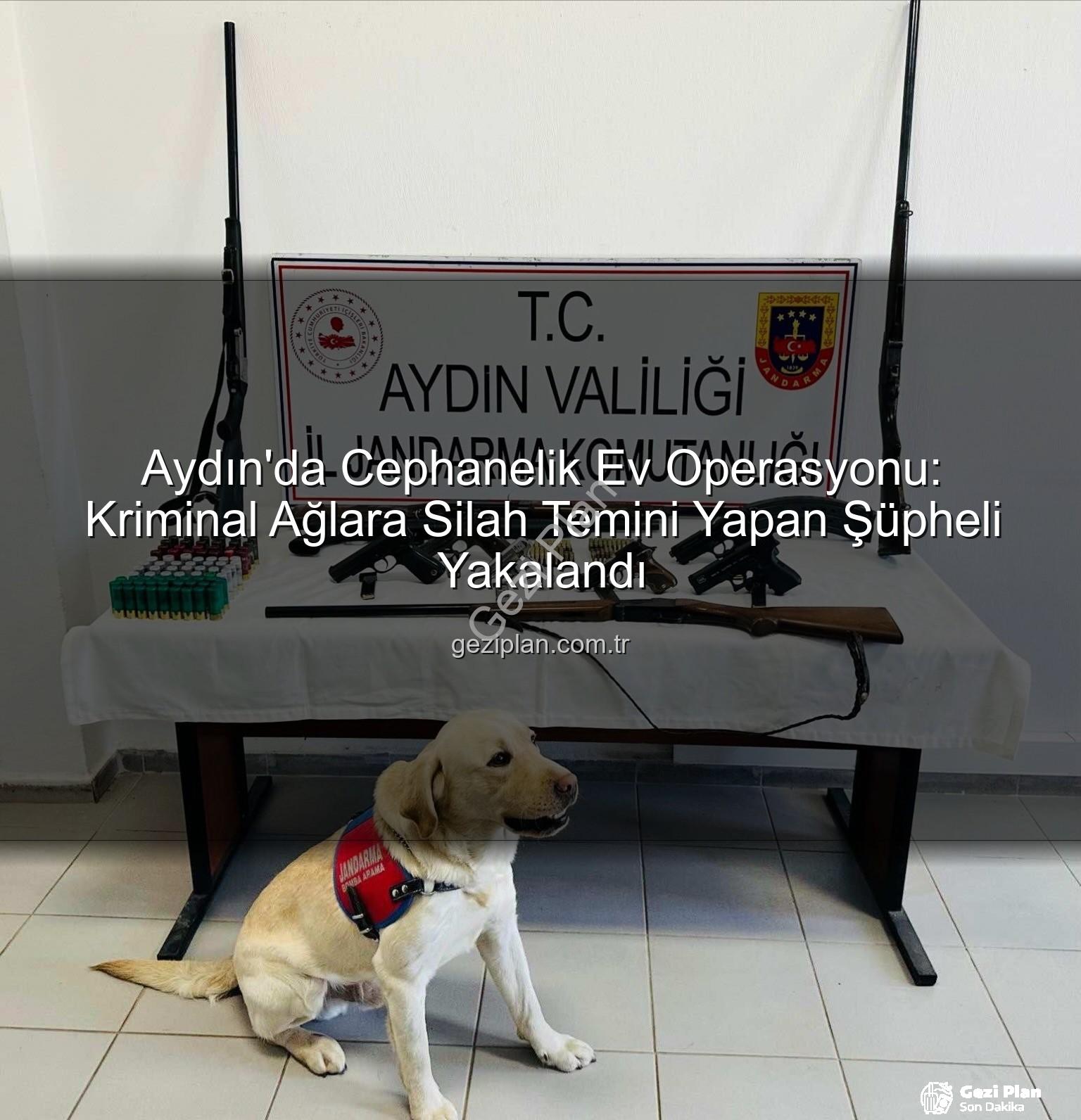 otomatik silah - Aydın'da Cephanelik Ev Operasyonu: Kriminal Ağlara Silah Temini Yapan Şüpheli Yakalandı