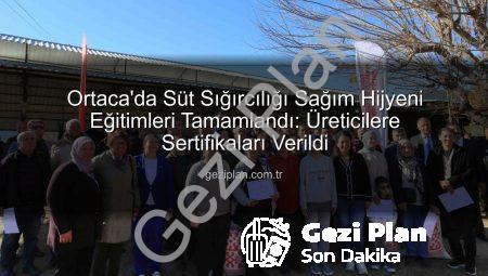 Ortaca’da Süt Sığırcılığı Sağım Hijyeni Eğitimleri Tamamlandı: Üreticilere Sertifikaları Verildi
