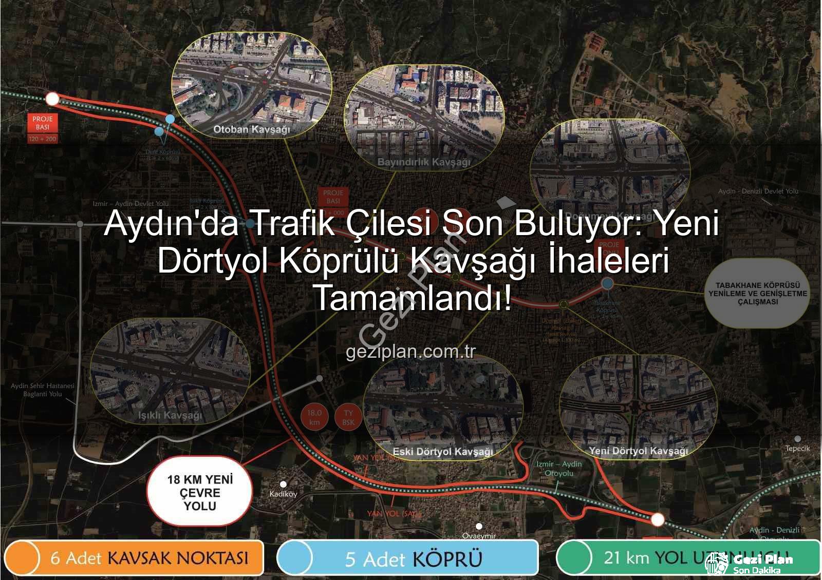 Yeni Dörtyol Köprülü Kavşağı - Aydın'da Trafik Çilesi Son Buluyor: Yeni Dörtyol Köprülü Kavşağı İhaleleri Tamamlandı!